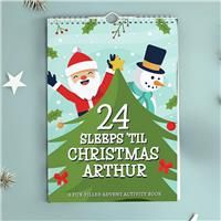 Personalised 24 Sleeps Christmas Activity Advent Calendar