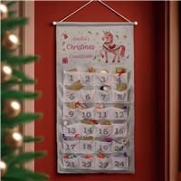 Personalised Pink Unicorn Advent Calendar