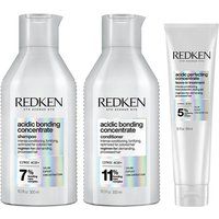 Redken Acidic Bonding Concentrate Shampoo, Conditioner and Leave-in Treatment Set