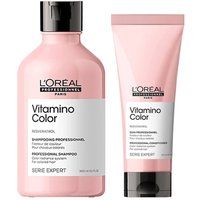 L'Oreal Professionnel Serie Expert Vitamino Color Shampoo 300ml & Conditioner 200ml Duo in Clear