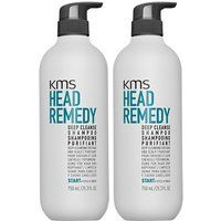 KMS HeadRemedy Deep Cleanse Shampoo 750ml Double in Clear