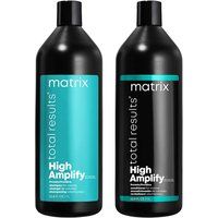 Matrix Total Results High Amplify Shampoo 1000ml & Conditioner 1000ml Duo in Clear