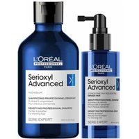 L'Oreal Professionnel Serioxyl Advanced Purifier & Bodifier shampoo for thinning hair 300ml & Serioxyl Advanced Denser Hair Serum
