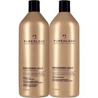 Pureology Nanoworks Gold Shampoo & Conditioner 1000ml Supersize Duo Pack in Clear