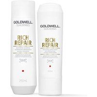Goldwell Dual Senses Rich Repair Restoring Shampoo 250ml & Conditioner 200ml Duo in Clear