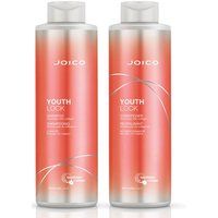 JOICO YouthLock Shampoo 1000ml & Conditioner 1000ml Duo in Clear