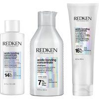 Redken Acidic Bonding Concentrate Intensive Pre-Treatment, Shampoo & 5-Minute Liquid Hair Mask Bundle in Clear