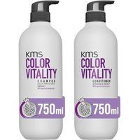 KMS Color Vitality Shampoo 750ml & Conditioner 750ml in Clear