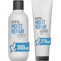 KMS Moist Repair Shampoo 300ml & Cleansing Conditioner 275ml Duo in Clear