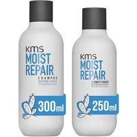 KMS Moist Repair Shampoo 300ml & Conditioner 250ml Duo in Clear