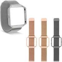 Aquarius Fitbit Blaze Metal Mesh Band Casual Wristwatch Strap