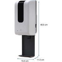 TERMIN8 Automatic Wall Mounted Touch-Free Battery Powred Hand Sanitizer Gel Dispenser with 1200ml Free Anti-Bacterial Gel