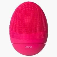 Envie Rechargeable Facial Cleansing Brush & Massager, Pulsing Silicone Face Exfoliator, Blackhead Remover & Makeup Remover (Pink)