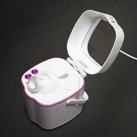 Envie Ionic Portable Facial Steamer with LED Spa Light for Women, White