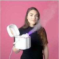 Envie Ionic Portable Facial Steamer with LED Spa Light for Women, White