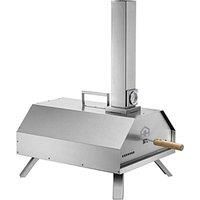 Haven Wood 11" Pizza Oven With Raincover And Pizza Paddle - Silver