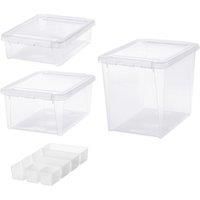 Smartstore Home Bundle Set of 4 Assorted Boxes, Clear