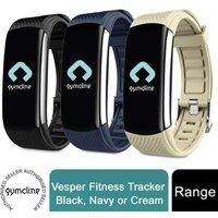 Gymcline Vesper Fitness Tracker with Body Temperature Monitoring (Cream)
