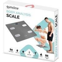 Gymcline Body Analysis Scale w/BMI Report & Daily Calorie Intake Guide (Spec Grey)