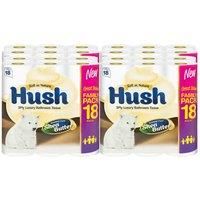 72 Rolls of Hush Shea Butter Toilet Paper -3ply