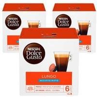 3X Nescafe Dg Pods Caps Cafe Lungo Decaf