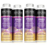 John Frieda Frizz Ease Recovery 'Shampoo & Conditioner' Duo 500ml 2 Pack in Purple