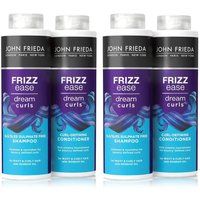 John Frieda " Shampoo & Conditioner' Duo Frizz Ease Dream Curls 500ml2 Pack in Blue