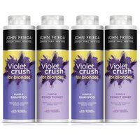John Frieda " Shampoo & Conditioner' Duo Voilet Crush for Blonde 500ml2x in Purple