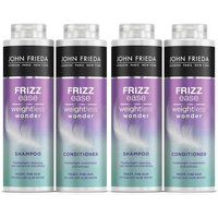John Frieda Frizz Weightless Wonder 'Shampoo&Conditioner' Duo 500ml 2x in Purple