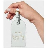 Katie Loxton My First My First Luggage Tag 4.5 Inch Vegan Leather Luggage ID Tag Blue