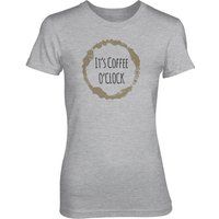 It's Coffee O'Clock Women's Grey T-Shirt - S - Grey