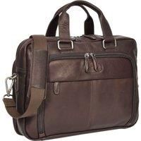 Real Colombian Leather Laptop Bag Briefcase Cross Body Shoulder Bag HL341 Brown