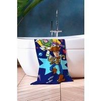Disney Toy Story Towel Large Kids Woody Buzz Star Beach Bath, Blue - 70 x 140cm