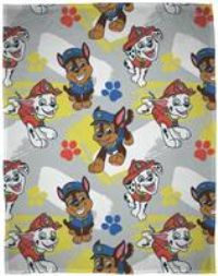 Character World Officially Licensed Paw Patrol Fleece Blanket | Super Soft Warm Splodge Design Throw with Marshall and Skye, | Perfect For The Home, Bedroom, Camping & Sleepovers