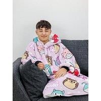 Squishmallow Bright Wearable Fleece Large Hooded Hugzee Cosy Sherpa Lined Unisex