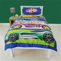 Character World Hot Wheels Officially Licensed Beast Design Single Duvet Cover Set | Reversible 2 Sided Cars Bedding Including Matching Pillow Case | Perfect For Kids Bedroom | Polycotton