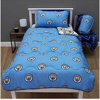 Manchester City FC Double Coverless Duvet Reversible Bedding Set Quilt 10.5 Tog