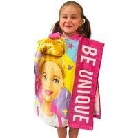 Barbie Kids Poncho Swimming Hooded Towel Beach Pool Fresh Pink Robe 115cm x 50cm