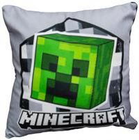 Character World Minecraft Official Gaming Square Cushion | Circle Design Reversible 2 Sided Pillow Brands | Perfect for the Bedroom or on the Sofa 40cm x 40cm