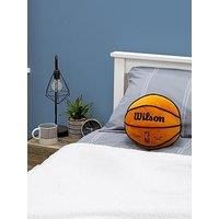 Character World NBA Officially Licensed Wilson Design Ball Round Cushion, Super Soft Orange Basketball Pillow, Perfect For Any Bedroom, on the Sofa 35 x 35cm
