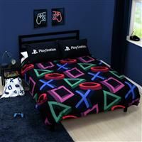 PlayStation Kids Double Duvet Reversible Bedding Boys Gaming Set Quilt Cover