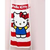 Character World Official Hello Kitty Kids Towel | Super Soft Feel, Cheeky Stripey Design | Perfect The Home, Bath, Beach & Swimming Pool | One Size 70cm x 140cm