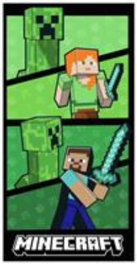Minecraft Dynamic Beach Towel - Green