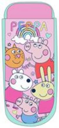 Character World Peppa Pig and Friends ReadyBed Kids Inflatable Air Bed and Sleeping Bag with Pump | Travel Mattress for Sleepovers and Camping or Home Use