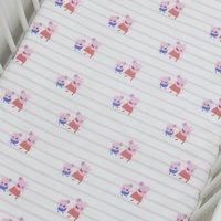 Peppa Pig My First Fitted Bed Sheets for Toddler Junior Cot Bed Cream 2 Pack