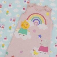 Character World Official Peppa Pig Baby Sleeping Bag 0-6 Months 100% Cotton 2.5 TOG Girls Toddler Pink Wearable Sleep Sack