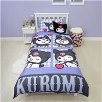 Sanrio Kuromi Single Duvet Reversible Cover Set Pillow Case 135cm x 200cm