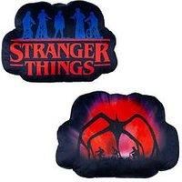 Stranger Things Flames Logo Shaped Cushion