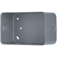 Contactum 2-Gang Metal-Clad Back Box 47mm (596RP)