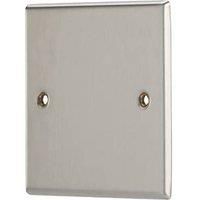 Contactum iConic 1-Gang Blanking Plate Brushed Steel (820RR)